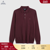 polo衫 Brooks 25秋冬新品 美利奴羊毛长袖 Brothers 布克兄弟男士