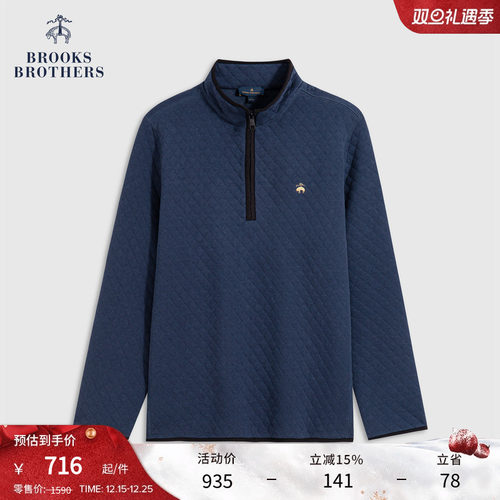 布克兄弟25男士半拉链上衣