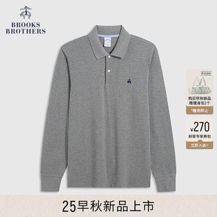 Brothers 25早秋新品 Brooks 布克兄弟男士 纯棉简约长袖 polo衫