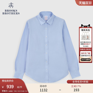 易打理 款 Brooks 布克兄弟女士秋季 纯色简约商务衬衫 Brothers