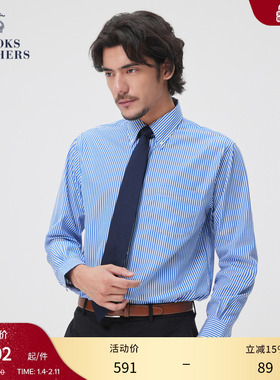 Brooks Brothers/布克兄弟男士秋冬款supima棉商务正装衬衫