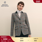 Brooks 外套 格纹拼接领口西装 Brothers 布克兄弟女士25秋冬新品