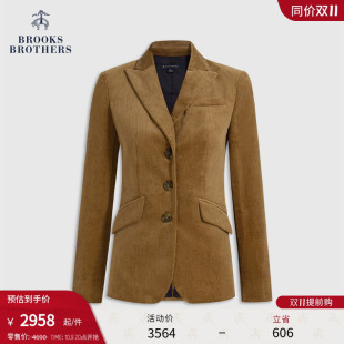 灯芯绒戗驳领西装 布克兄弟女士25早秋新品 外套 Brothers Brooks