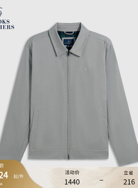 Brooks Brothers/布克兄弟男士早秋新品刺绣logo翻领行政夹克