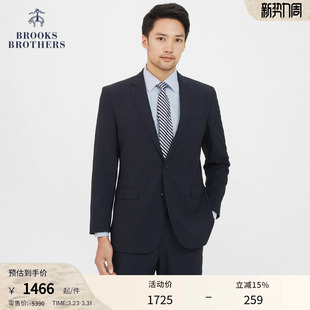 春季 布克兄弟男士 款 两粒扣气质修身 外套 Brooks 纯色西装 Brothers