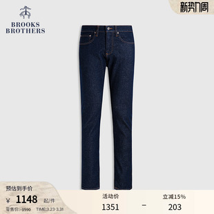牛仔裤 Brooks 秋冬复古布标logo美式 布克兄弟男士 Brothers