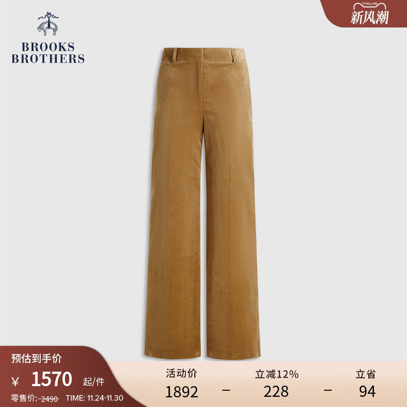 布克兄弟25女士灯芯绒长裤