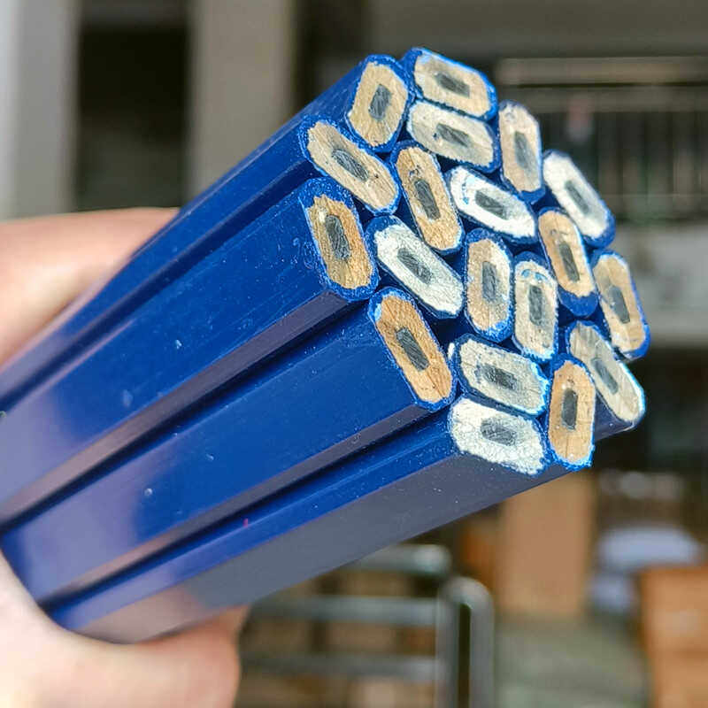 木工铅笔高硬度加粗铅芯工地木工泥工五金划线瓷砖做记号黑色铅芯