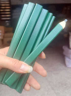 外贸木工铅笔专用大八角笔划线工地专用铅笔耐用硬芯黑色木工笔