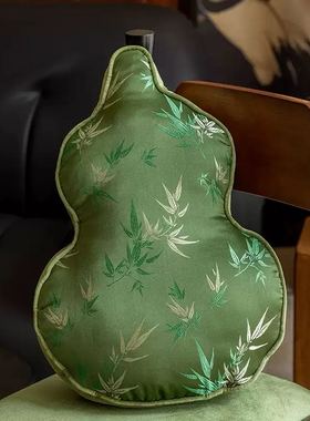 新中式禅意植物造型布艺摆件