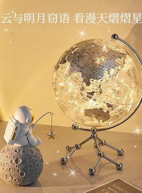 创意宇航员月球亚克力小夜灯