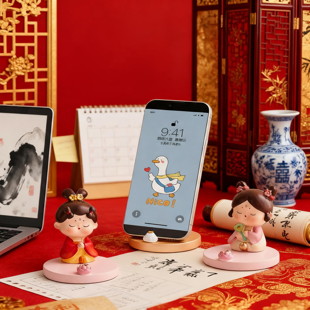 高颜值卡通桌面3D摆件送礼