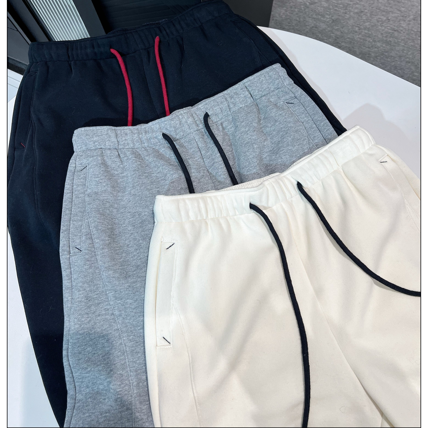 2025秋冬加绒卫裤束脚休闲运动裤