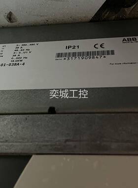 ABB变频器510系列ACS510-01-038A-4 18.50KW/380V现货议价