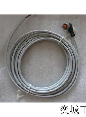 全新原装IFM接近开关M12 4芯连接线缆 EVW008 5M 弯头现货