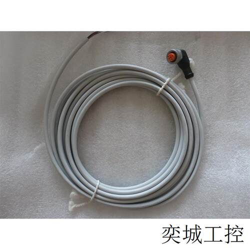 全新原装IFM接近开关M12 4芯连接线缆 EVW008 5M 弯头现货