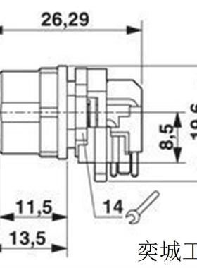 圆形连接器 SACC-DSIV-FSD-4CON-L90 SCO -1436550