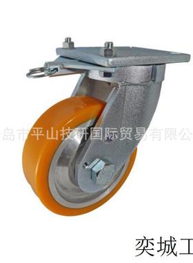 1500-2000kg万向可锁定向HDUJ200TL无刹车脚轮