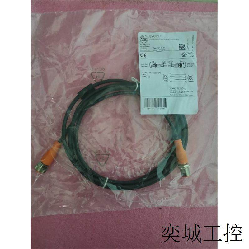 全新原装正品IFM 公母头 2米 4芯 M12连接线 EVC013 现货