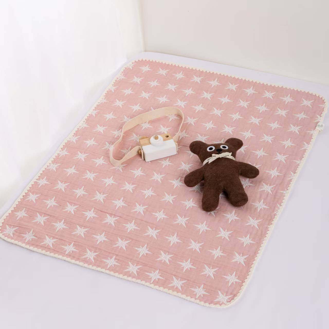 雅赞多功能纱布盖毯宝宝床单浴巾