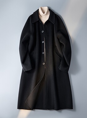 2025新款全羊毛长款男士风衣男英伦风呢子大衣欧洲站爆款保暖外套