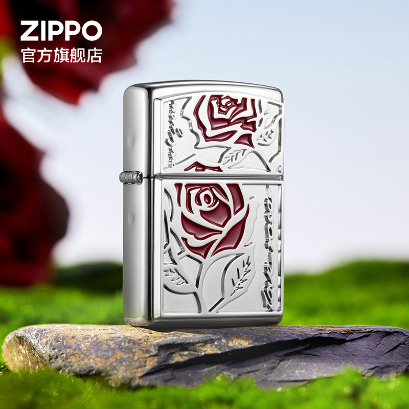 ZIPPO官方旗舰店之宝正品玫瑰予你煤油防风打火机送男友生日礼物 ZIPPO/瑞士军刀/眼镜 ZIPPO/芝宝 原图主图