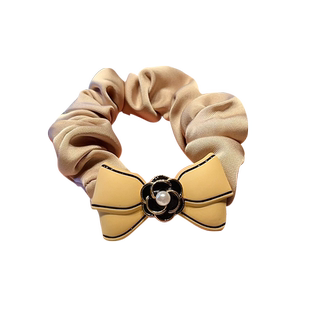 eicini艾西尼山茶花蝴蝶结大肠发圈头绳高级感扎头发简约气质发圈