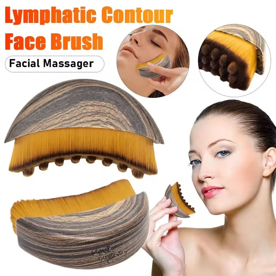 Lymphatic Contour Face Brush Lymphatic Drainage Reduce Puffi