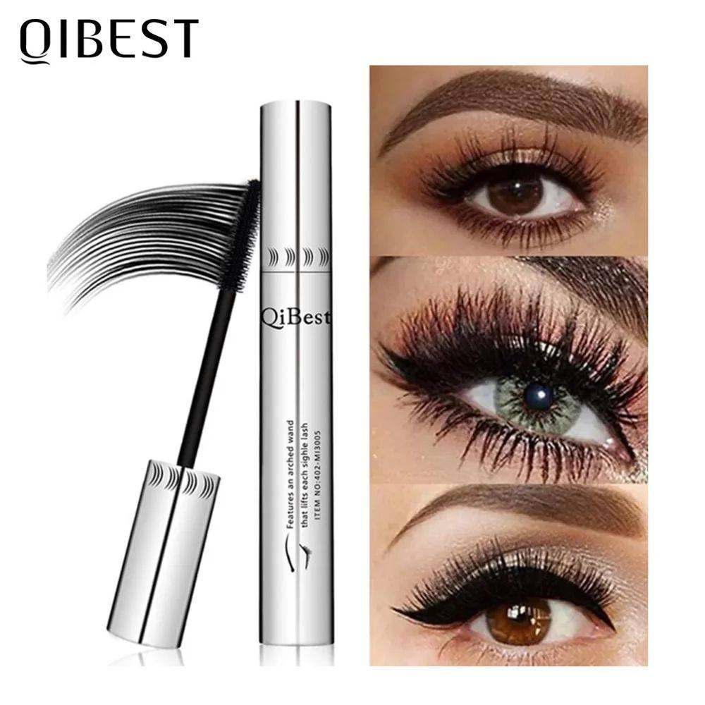 4D Silk Fiber Eyelash Mascara Waterproof Black Mascara For E