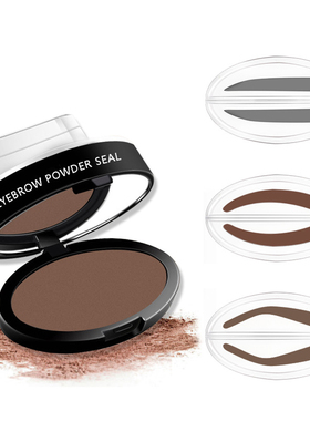 Natural Arched Eyebrow Stamp Quick Makeup Brow Stamps Powder