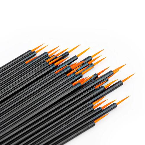 50pcs Disposable Eyeliner Brushes Fine Fiber Head Applicator