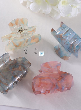Hair Claw Clips Barrette Clamp Jelly Colors Acrylic Ponytail
