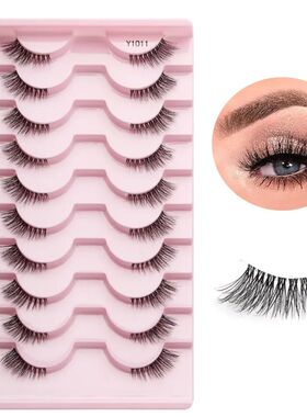 Half Fake Eyelashes 5/10 Half Lashes Soft Natural Cat Eye La