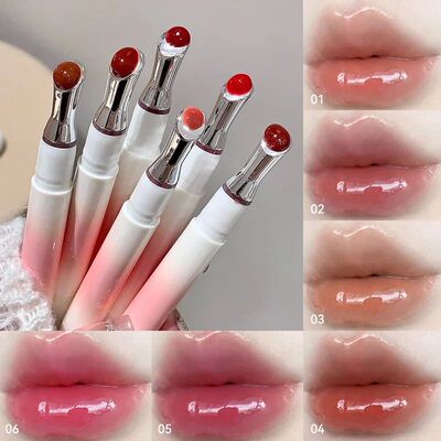 Kakashow Mirror Watery Lip Gloss Iron Brush Head Jelly Lipgl