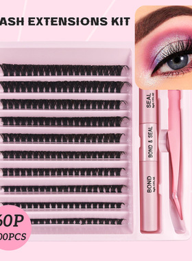 Eyelash Clusters Kit DIY Lash Extension Kit Lash Bond And Se