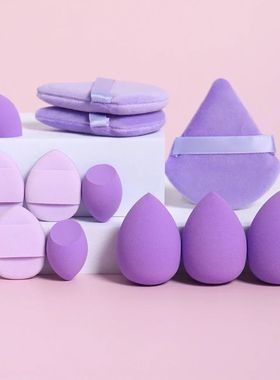 20Pcs Makeup Sponge Velvet Triangle Powder Puff Face Finger