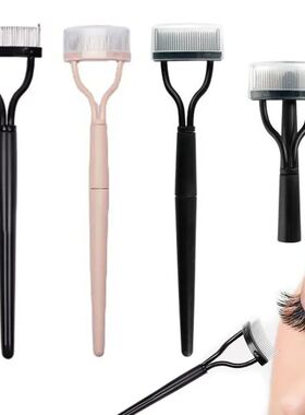 Eyelash Separator Metal Teeth Foldable Eyelash Curler Beauty