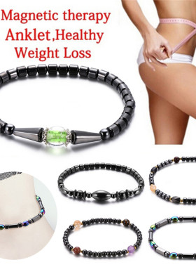 Weight Loss Magnet Anklet Colorful Stone Magnetic Therapy