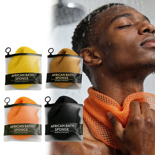 Net Sponge Exfoliating Body Scrubber Long Nylon Bath Net Sof