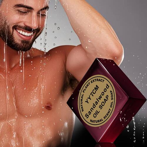 Sandalwood Soap, Men's Fragrance Soap, Long-Lasting Light Fr
