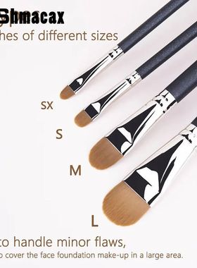 Flat Round Ultra-thin Foundation Concealer Makeup Brush Prof
