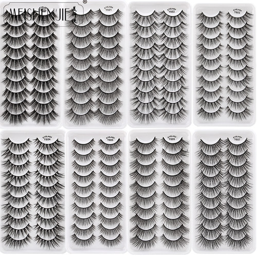 3/5/10 Pair 3D Mink Lashes Natural Eyelash Dramatic False Ey