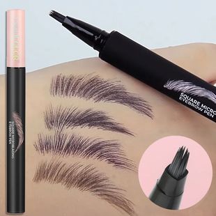 4-Sided Angle Brush Tip Wild Eyebrow Painting Liquid Ash Tea