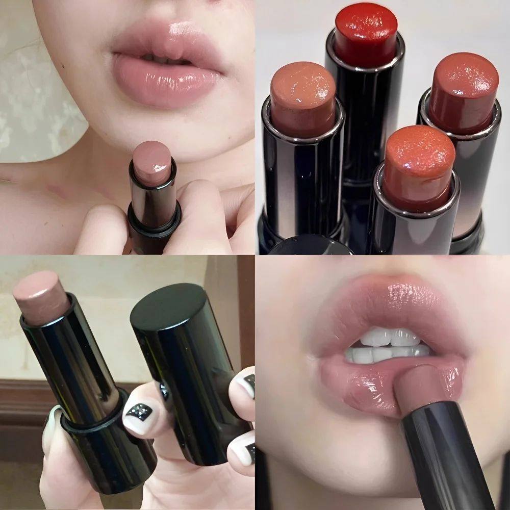 Lipstick Red Brown Lipstick Waterproof Moisturizing Mirror L