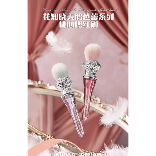 Flower Knows Swan Ballet Blush Stippling Brush Wool Evenly