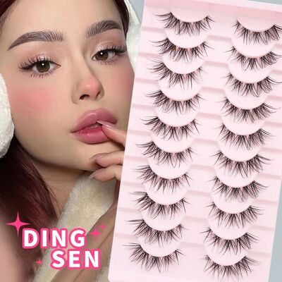 Cat Eye Lashes 10pairs False Eyelashes Natural Eyelashes Ani