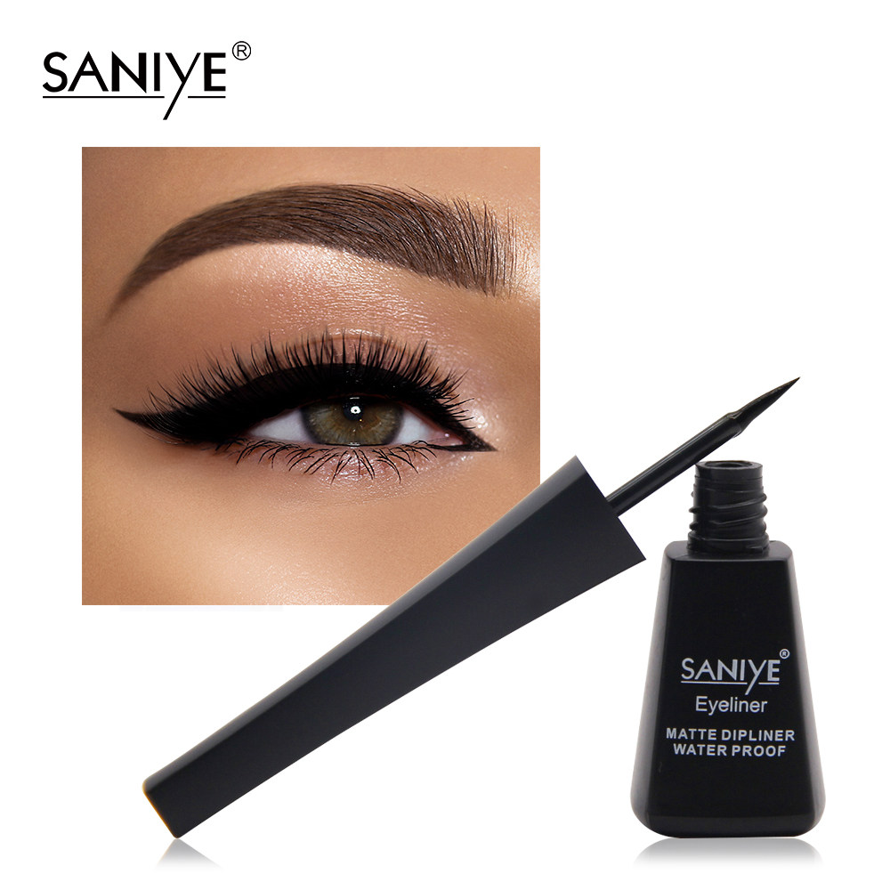 black ultra-fine small brush head liquid eyeliner pencil眼线