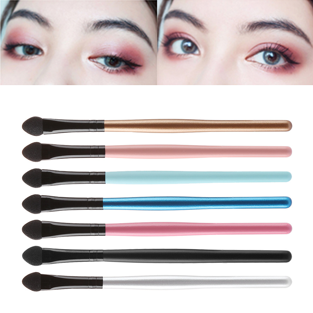5pcs long handle eyeshadow brush portable eyebrow sponge sti