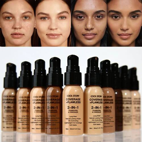 10 Color Lasting Face Foundation Cream Oil-Control Matte BB
