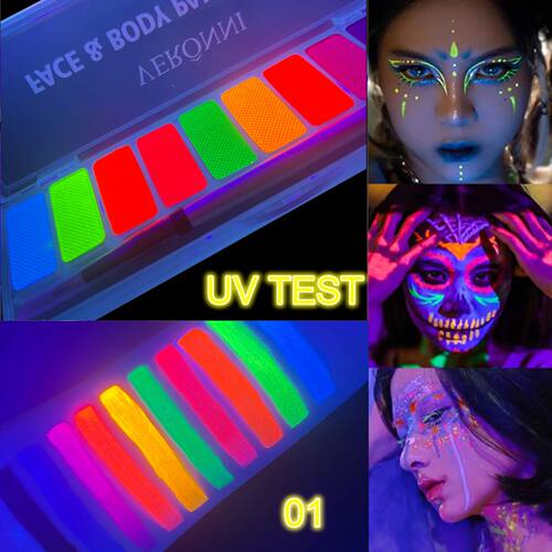 10 Colors Glow Fluorescent Neon Oil Face Body Art Paint UV G